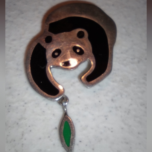 Sterling silver panda brooch - Picture 16 of 16